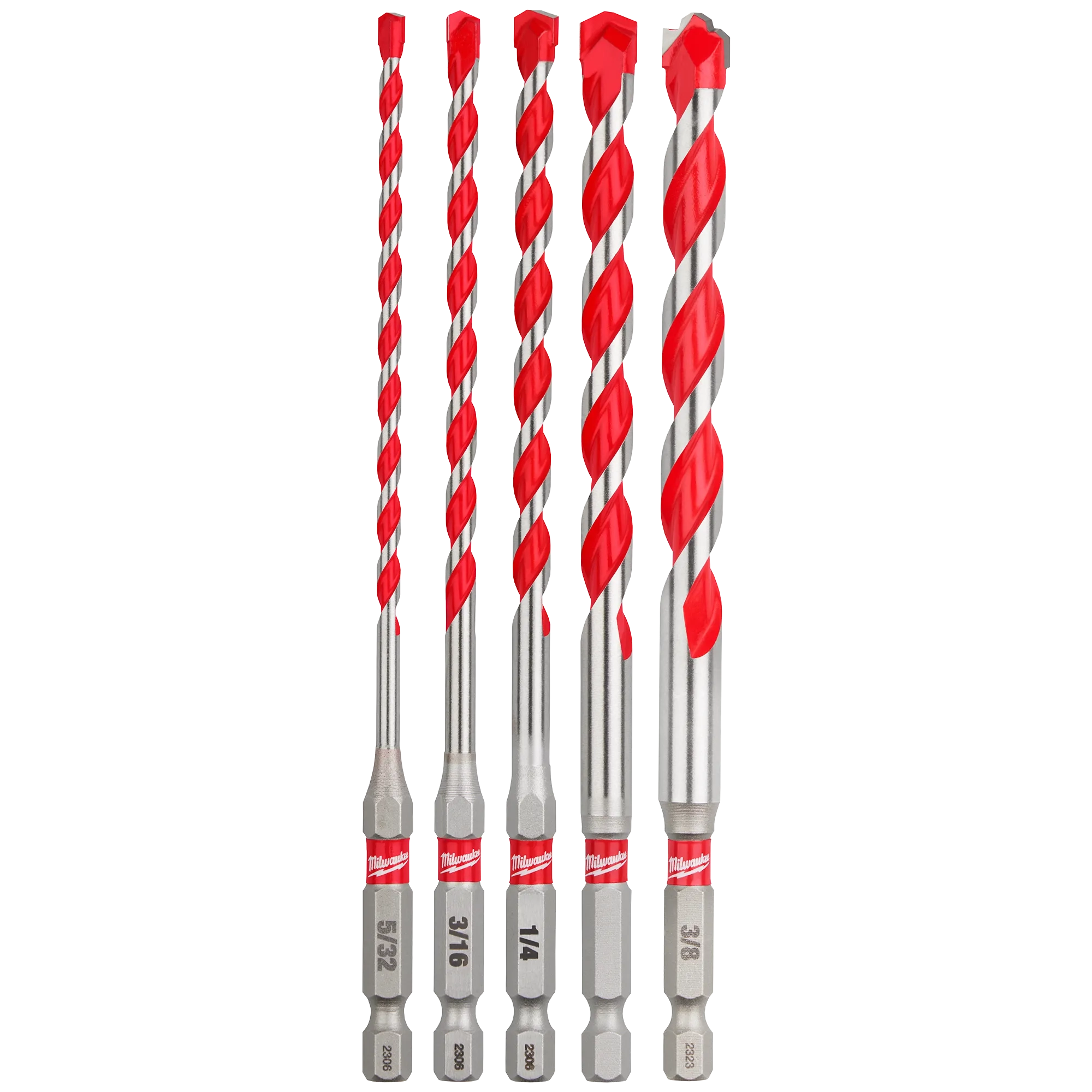 Juego de 5 piezas brocas con punta de carburo
