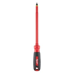 Desarmador insulado plano de 1000v 3/8" x  8"
