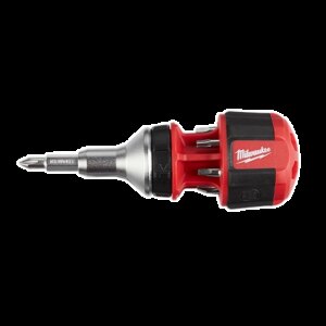 Desarmador compacto de trinquete multipunta 8 en 1