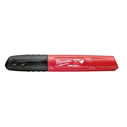 Marcador punta media tipo cincel color negro inkzall® 36 pzas