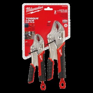 Pinzas de presion torque lock™ mandibula curva 2 pzas