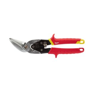 Tijeras de aviador corte recto acodado 10"