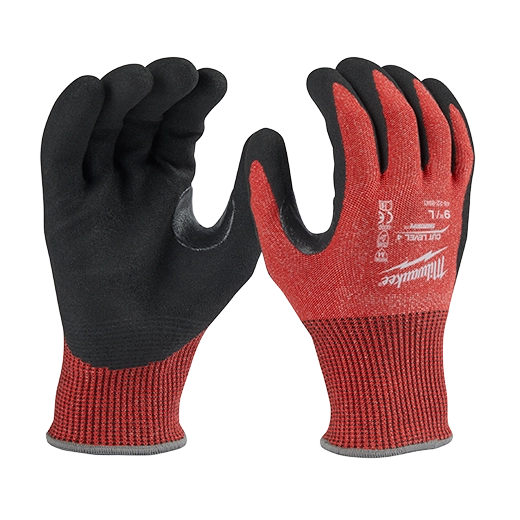 Guantes de corte de nitrilo nivel 4 6pz- g