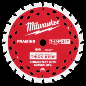 7-1/4" 24t thick kerf framing circular saw blade