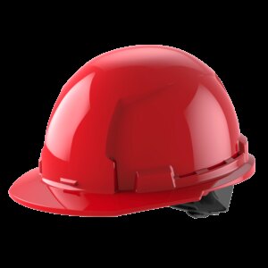 Casco con  ala delantera c/tipo de perno 1-clase e- rojo