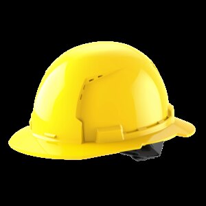 Casco con ventilación de ala completa con perno clase c-amarillo
