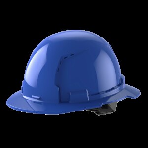 Casco con ventilación de ala completa con perno clase c-azul