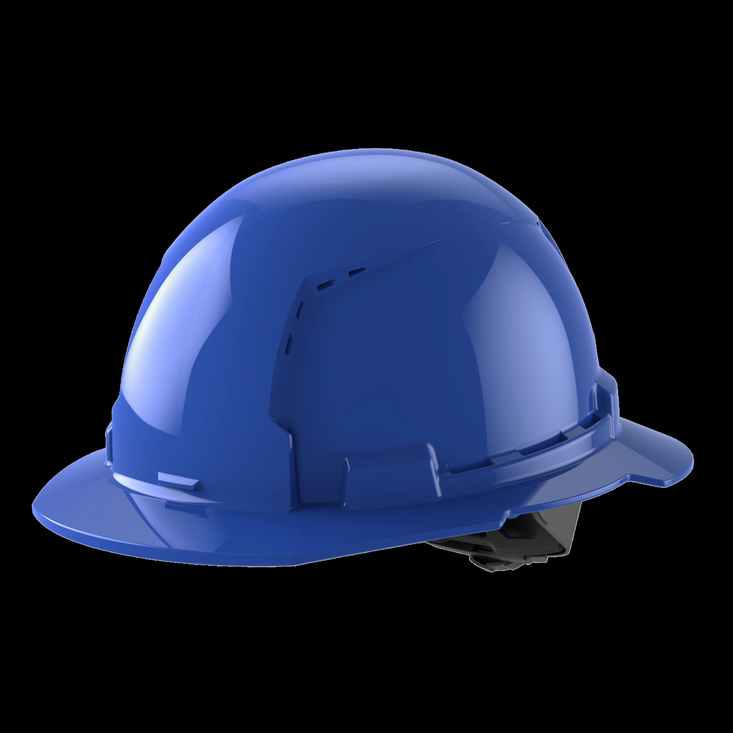 Casco con ventilación de ala completa con perno clase c-azul