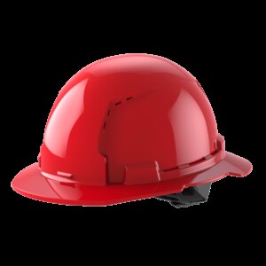 Casco con ventilación de ala completa con perno clase c-rojo