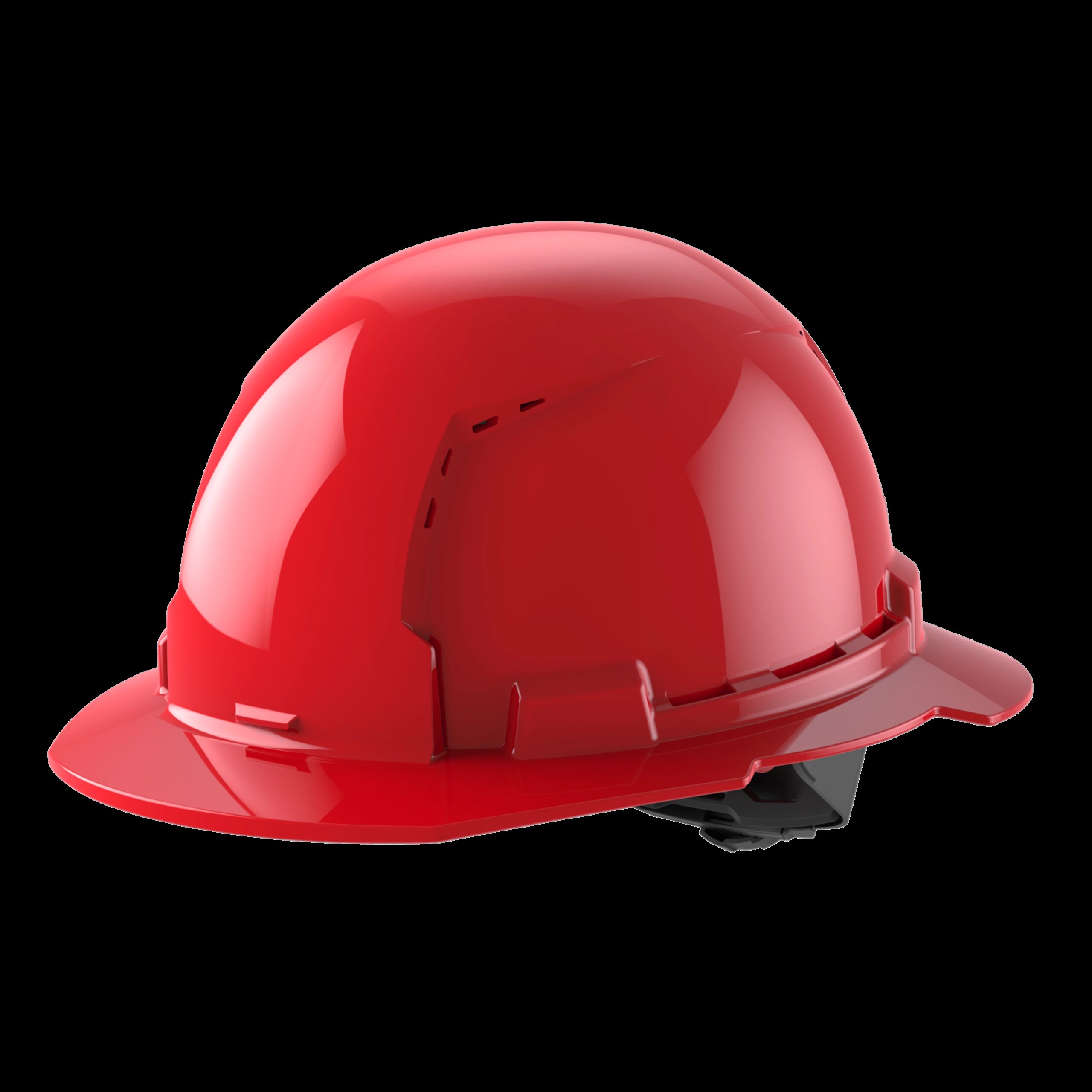 Casco con ventilación de ala completa con perno clase c-rojo