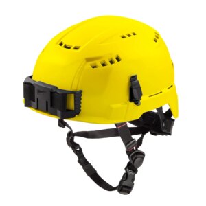 Casco de seguridad con borde delantero - tipo 2 clase c- amarillo, ventilado