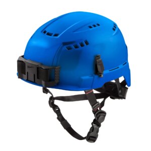 Casco de seguridad con borde delantero - tipo 2 clase c- azul, ventilado