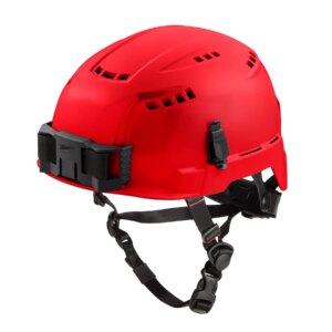 Casco de seguridad con borde delantero - tipo 2 clase c- rojo, ventilado