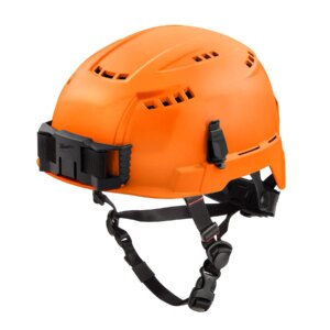 Casco de seguridad con borde delantero - tipo 2 clase c- naranja, ventilado