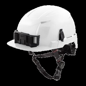 White frnt brim helmet w/bolt-cls e
