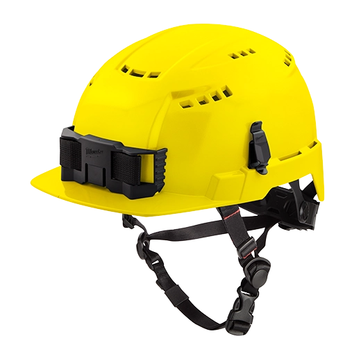 Casco de seguridad con borde delantero - tipo 2 clase c- amarillo