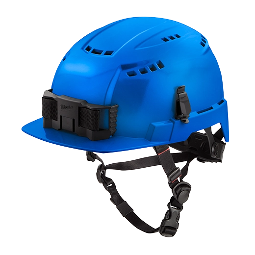 Casco de seguridad con borde delantero - tipo 2 clase c- azul