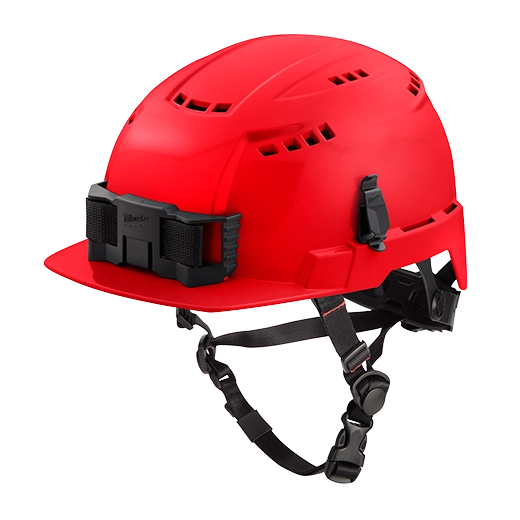 Casco de seguridad con borde delantero - tipo 2 clase c- rojo