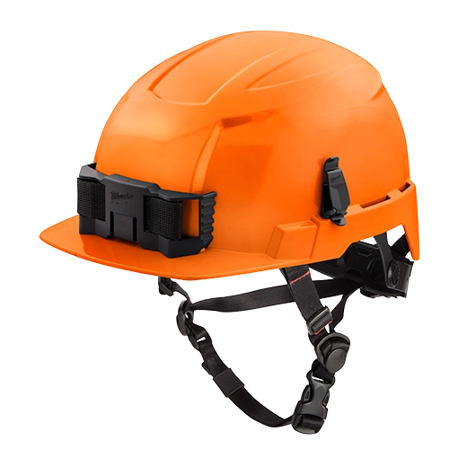 Casco de seguridad con borde delantero - tipo 2 clase e- naranja
