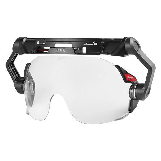 Bolt™ eye visor - clear dual coat lens (compatible with milwaukee® safety helmets & hard hats)