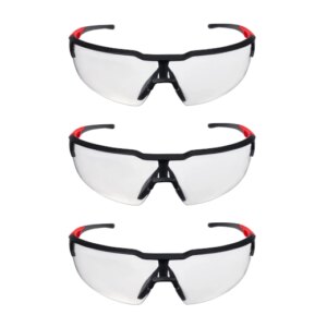 3pk gafas de seguridad - lentes antirrayas - transparentes