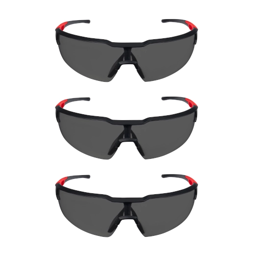 Gafas de seguridad con capa dura tintada 3pz