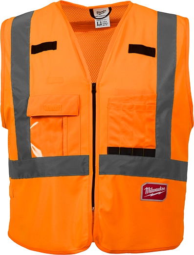 Chaleco de seguridad naranja ultra reflejante ch/m