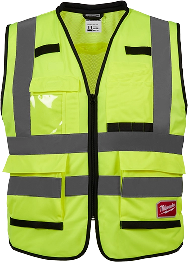 Chaleco de seguridad resistente amarillo ultra reflejante g/xg
