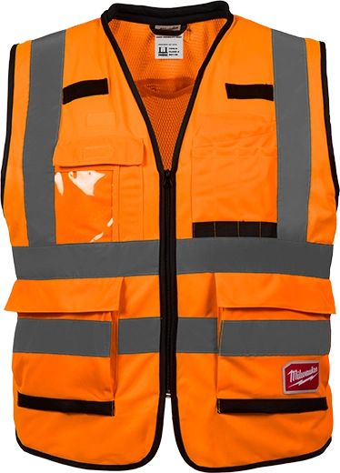 Chaleco de seguridad resistente naranja ultra reflejante g/xg