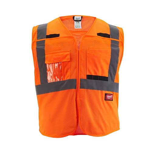 Chaleco de seguridad de malla de alta visibilidad clase 2 l/xl ch/m