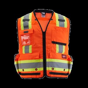Chaleco de seguridad de alta visibilidad para supervisor de clase 2 l/xl