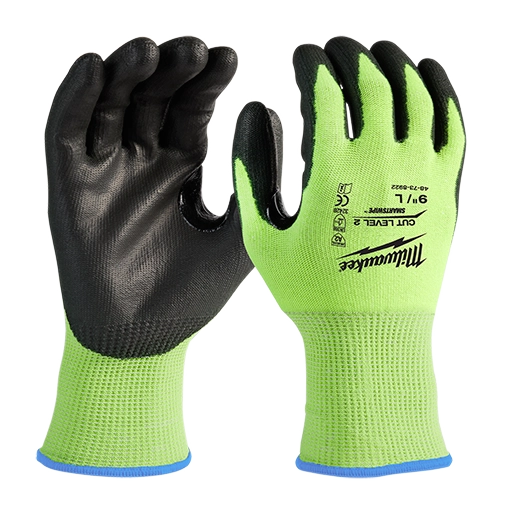 Guantes anticorte  nivel 2 con recubrimiento de poliuretano ultra reflejante xxg