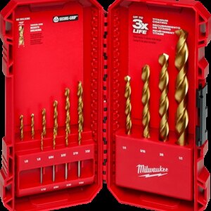 Juego de brocas thunderbolt titanium