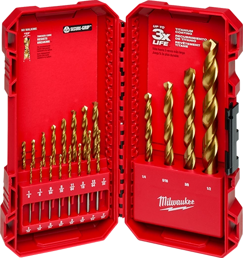 Juego de brocas thunderbolt titanium