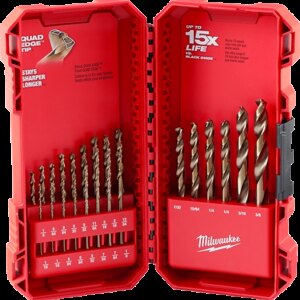 Juego de brocas de cobalto red helix 23 piezas