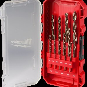 Set de brocas de cobalto  shockwave red helix de 15 piezas
