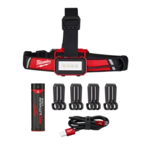 Linterna frontal recargable usb de bajo perfil
