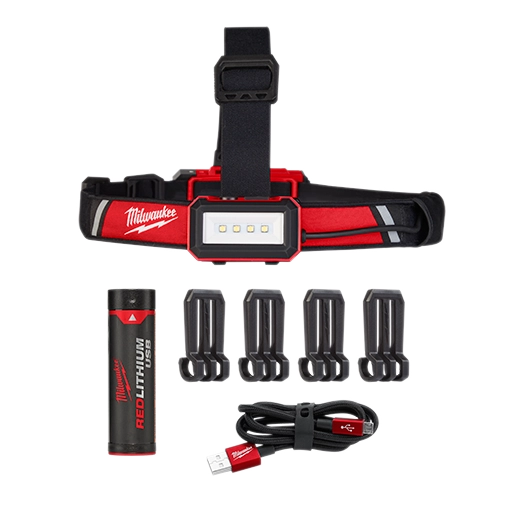 Linterna frontal recargable usb de bajo perfil