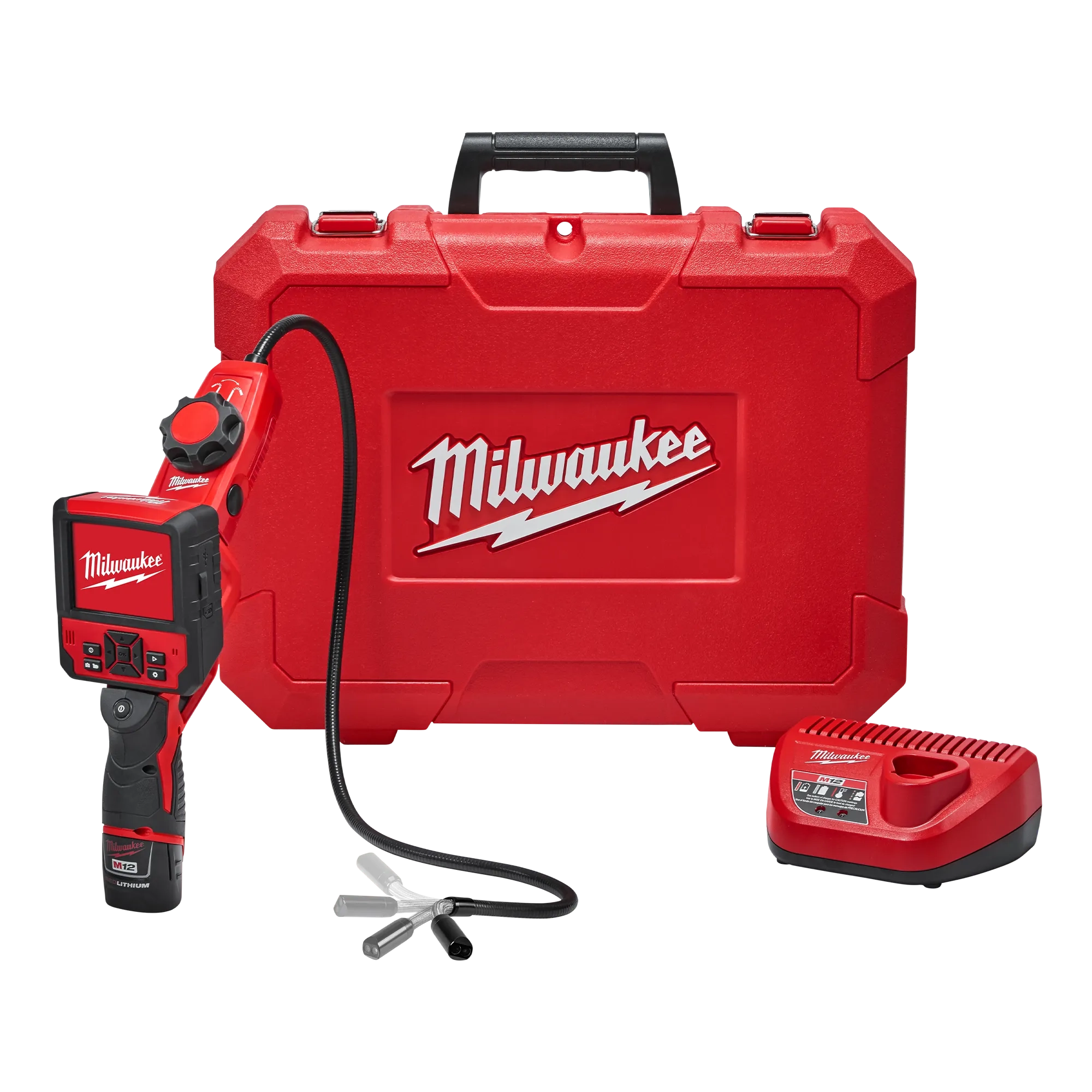 Cámara de inspección m-spector flex™ 3' ft con cable pivotview™ m12™ kit