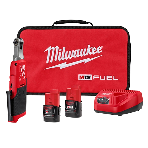 Rachet (Trinquete )de alta velocidad M12 FUEL ™ de 1/4 ” c/ 2 baterías 2amp c/ cargador (kit)