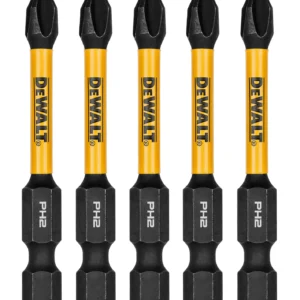 Dw flextorq 5pk 2.25in bits for ph2