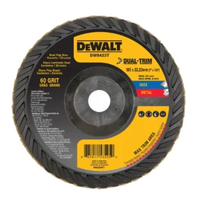 7"x7/8" 60 grit dual-trim flap disc