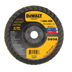 7"x7/8" 80 grit dual-trim flap disc