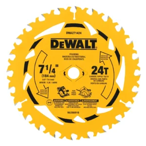 Disco sierra circular 7-1/4in 24d 3pzas