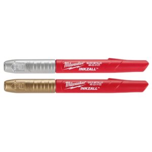 Marcadores punta fina plaeado/dorado inkzall™ 2 pzas