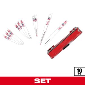 Segueta sawzall® para madera y metal set 10 pzas