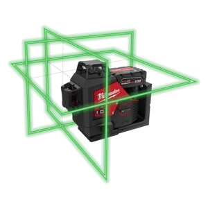 Laser verde de 3 planos 360 m12 - kit