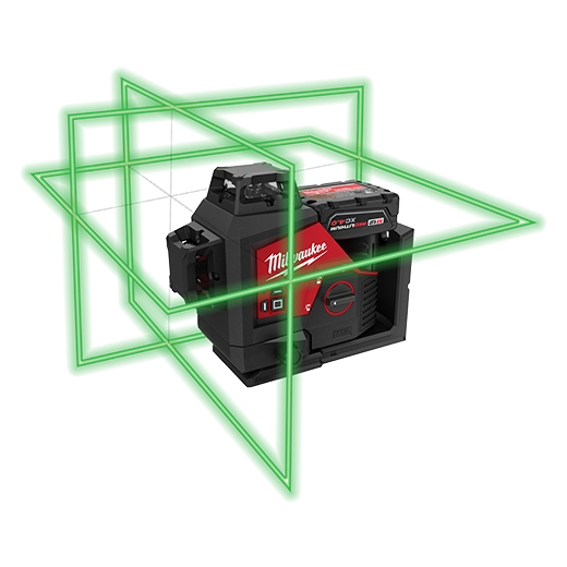 Laser verde de 3 planos 360 m12 - kit