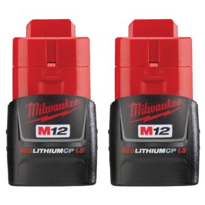 Paquete de dos baterias compacta 1.5 redlithium™ m12™