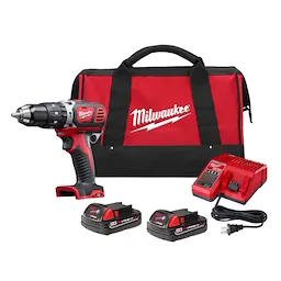 Kit inalámbrico de 1 herramienta rotomartillo 1/2'' m18™ con carbones 18 voltios ion de litio con dos baterias compactas 1.5 amp + cargador + estuche de almacenaje